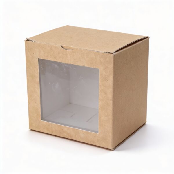 Cartoon Gift Box with Transparent Window – 10×10×10 cm Decorative Packaging Box