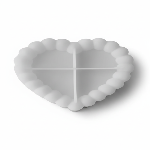 Heart Bubble Silicone Mold – Bubble Coaster Mold for Candle & Soap Making DIY Crafts
