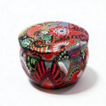 Mandala Metal Storage Tin 7.5 × 5 cm. Multicolor Tinplate Organizer for Candles, Beads & Accessories. 100g