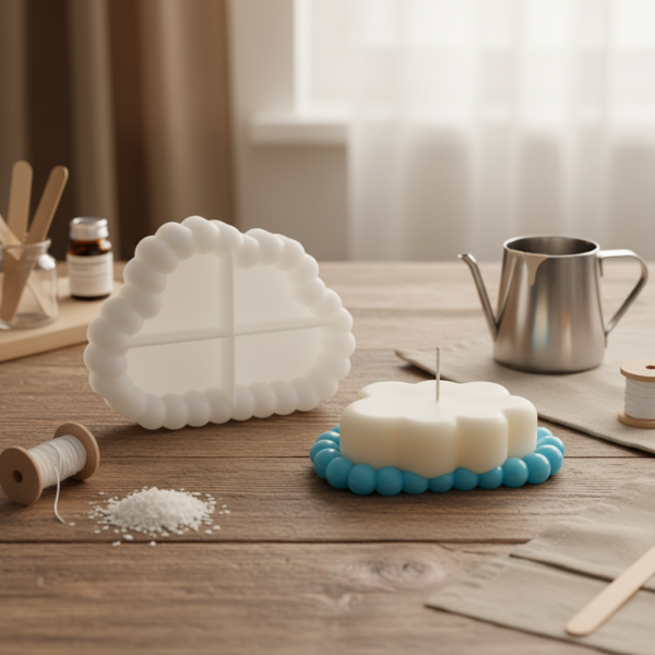 Cloud Silicone Mold – Cloud Coaster Mold for Candle & Soap Making DIY Crafts - Image 3