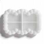 Rectangular Bubble Silicone Mold. Bubble Coaster Mold for Candle & Soap Making DIY Crafts