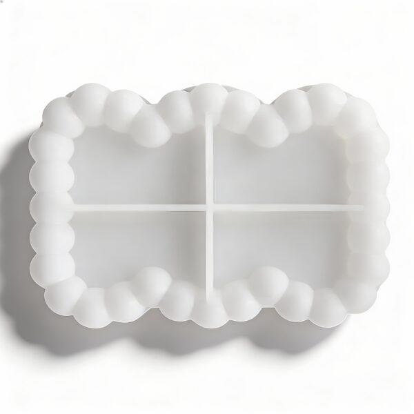 Rectangular Bubble Silicone Mold. Bubble Coaster Mold for Candle & Soap Making DIY Crafts