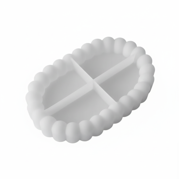 Oval Bubble Silicone Mold 120×170 cm – Large Coaster Mold for Candle & Soap Making DIY Crafts