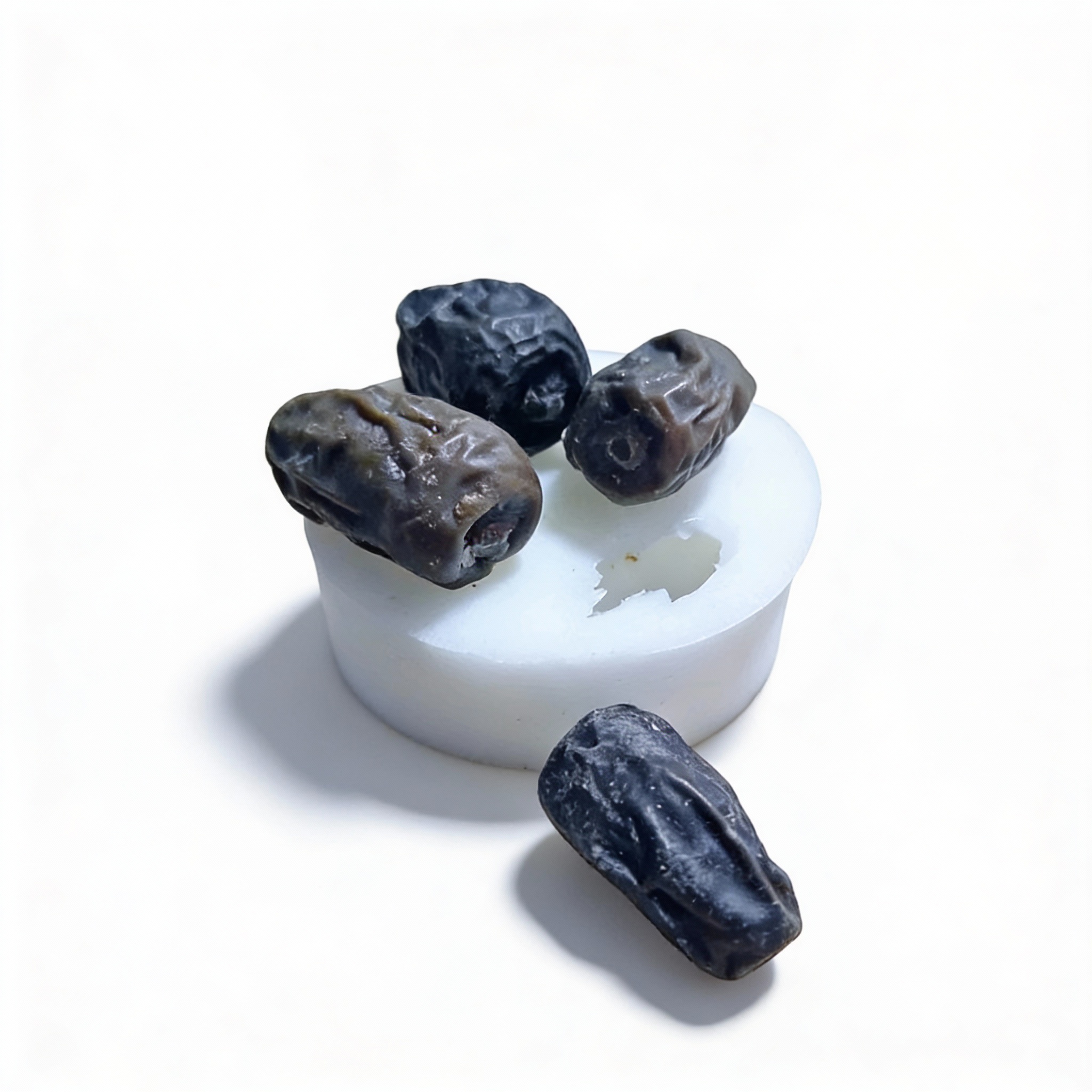 qqqqqqqqqqqqqqq.jpeg Ramadan Dates Silicone Mold. 3 Cavity Date Shape Mold for Candles, and Soap making - Image 1