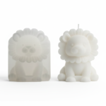 Cartoon Lion Silicone Mold for Candle & Soap Making. Flexible DIY Mold for Handmade Lion. Shaped Candles and Soaps