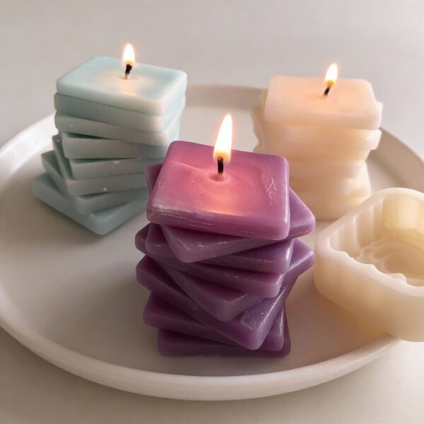 Stacked Square Silicone Mold for Candle & Soap Making. Modern Geometric Design - Image 2