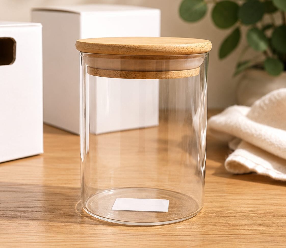 WhatsApp Image 2026-06-27 at 12.44.57 Clear Glass Storage Container with Lid 150g - الصورة 1