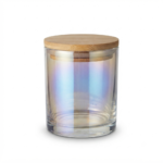Clear Glass Storage Jars with Lids, 150g Heat Resistant Candle Making Containers, Decorative Spice Herb Wax Holders, 7×8 cm.