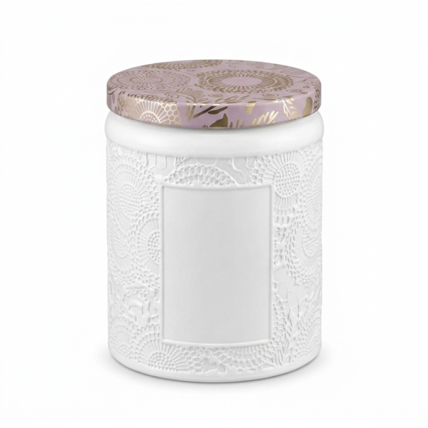 Jars with Lids, 200g Heat Resistant Candle Making Containers, Decorative Spice Herb Wax Holders, 7×9 cm.