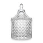 Clear Glass Storage Jars with Lids, 80g Heat Resistant Candle Making Containers, Decorative Spice Herb Wax Holders, 6×11 cm.