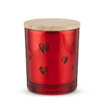 Red Jars with Lids, 150g Heat Resistant Candle Making Containers, Decorative Spice Herb Wax Holders, 7×8 cm.