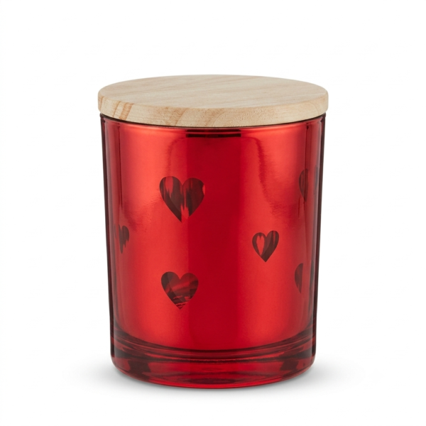 Red Jars with Lids, 150g Heat Resistant Candle Making Containers, Decorative Spice Herb Wax Holders, 7×8 cm.