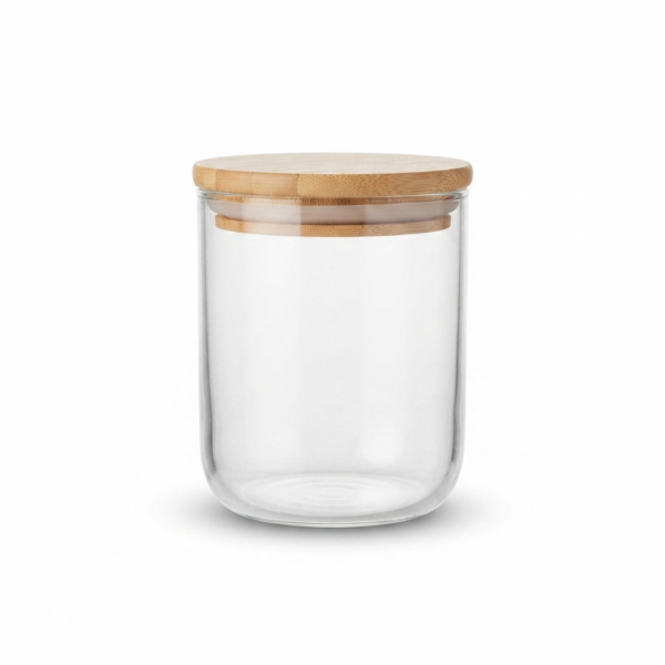 Clear Glass Storage Jars with Lids, 150g Heat Resistant Candle Making Containers, Decorative Spice Herb Wax Holders, 7×8 cm.
