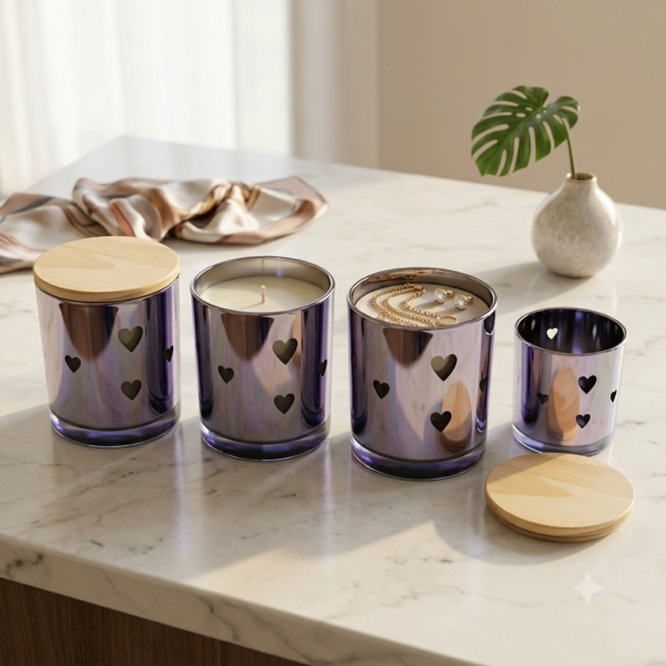 Storage Jars with Lids, 150g Heat Resistant Candle Making Containers, Decorative Spice Herb Wax Holders, 7×8 cm. - Image 2