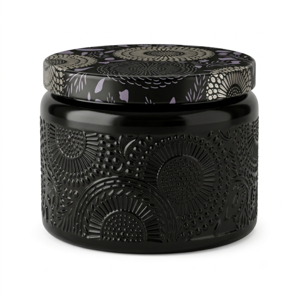 Jars with Lids, 100g Heat Resistant Candle Making Containers, Decorative Spice Herb Wax Holders, 7×6 cm.