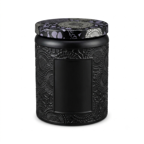 Jars with Lids, 200g Heat Resistant Candle Making Containers, Decorative Spice Herb Wax Holders, 7×9 cm.