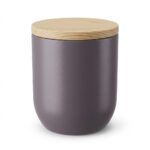Gray Decorative Metal Storage Jar with Lid – 7 × 8 cm – Ideal for Candle Making & Spices – Gift Ready