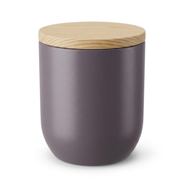 Gray Decorative Metal Storage Jar with Lid – 7 × 8 cm – Ideal for Candle Making & Spices – Gift Ready
