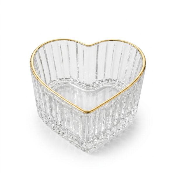 Imported Ribbed Heart Jar
