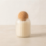Imported Clear Ribbed Jar with Ball Lid