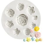 My country rose template with round decoration