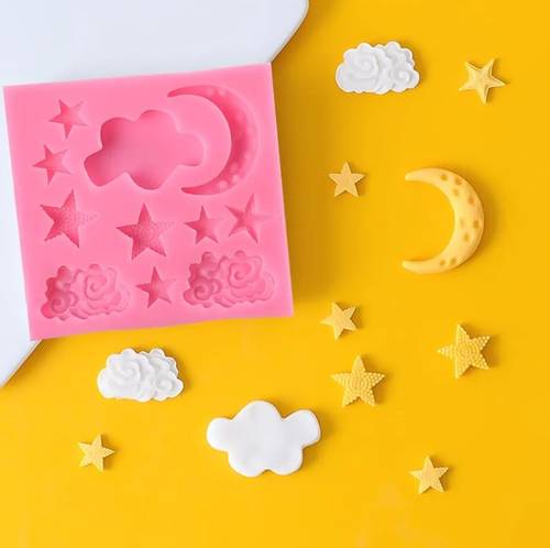 MOL-0950 Crescent, star and cloud template - Image 1
