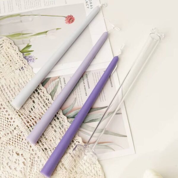 Plain acrylic candlestick mold